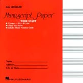 MANUSCRIPT PAPER WIDE STAFF